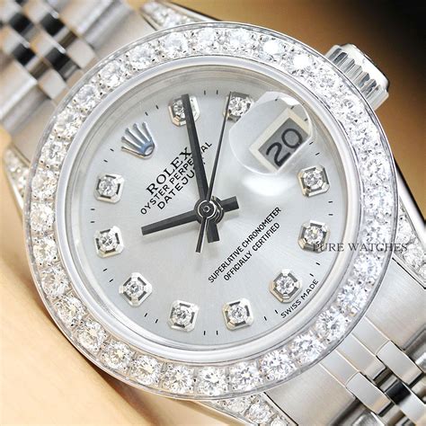 rolex white diamond watch|Rolex full diamond watch price.